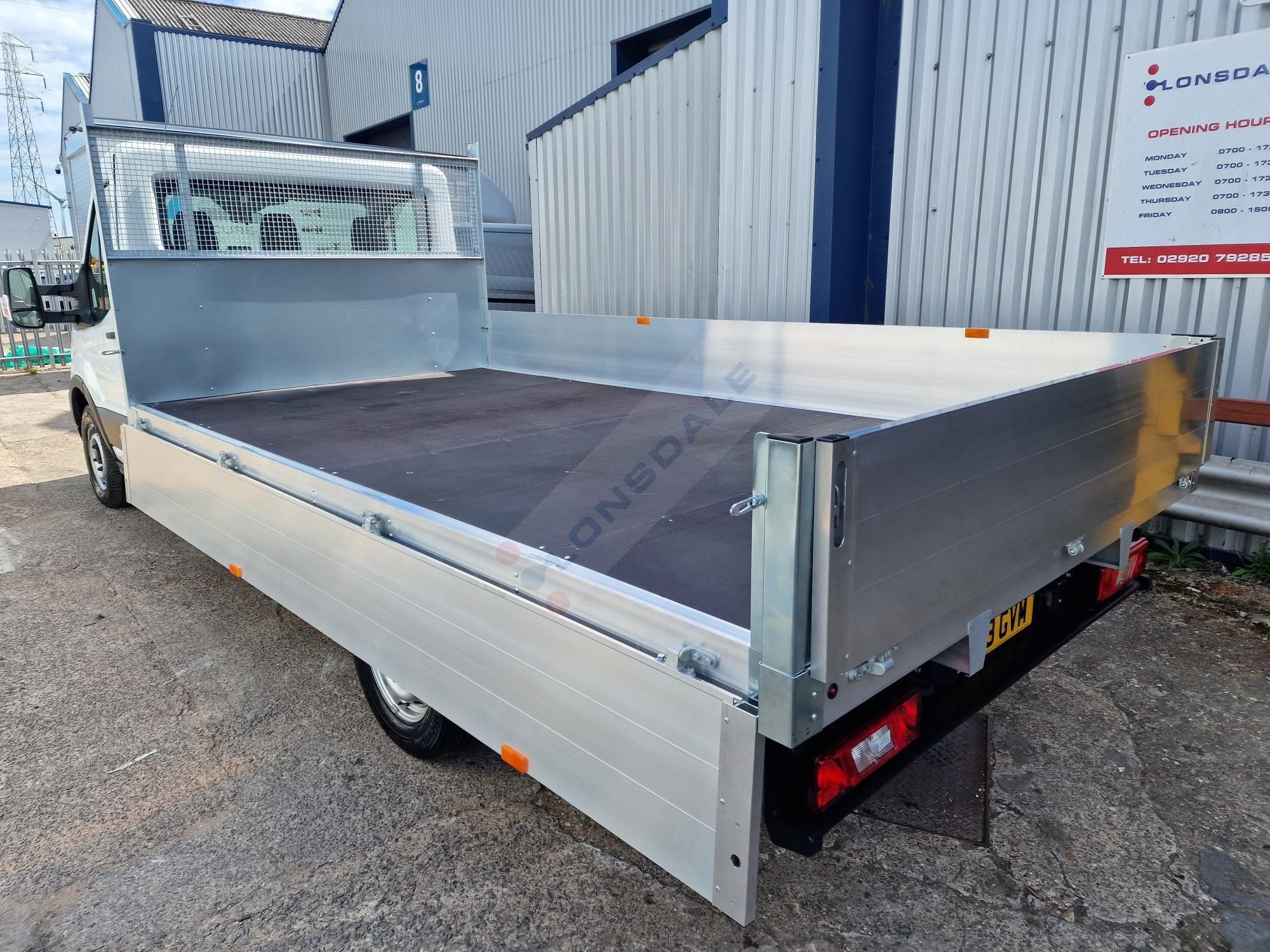Ford Transit L4 RWD SRW dropside body